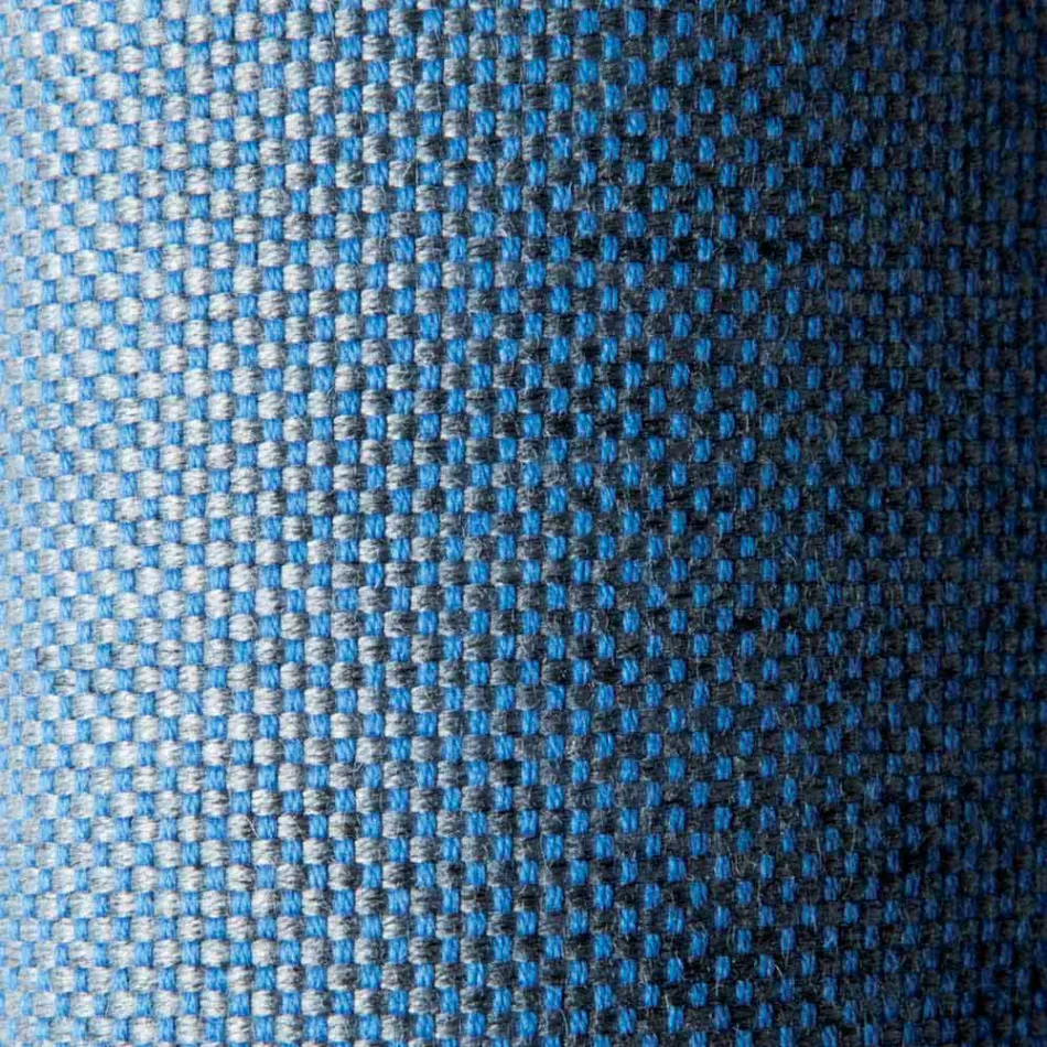 Square Outdoor Design Pouf in Metal and Fabric Made in Italy - Selia Viadurini