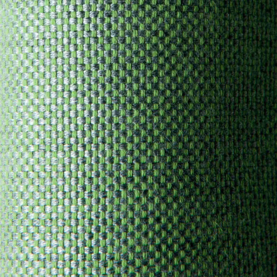 Square Outdoor Design Pouf in Metal and Fabric Made in Italy - Selia Viadurini