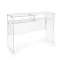 Practical Freestanding Desk in Transparent Plexiglass Made in Italy - Ghea