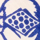 Potholders of Italian Art in Pure Linen with Hand Print Single Piece - Brands Viadurini