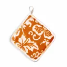 Potholders of Italian Art in Pure Linen with Hand Print Single Piece - Brands Viadurini