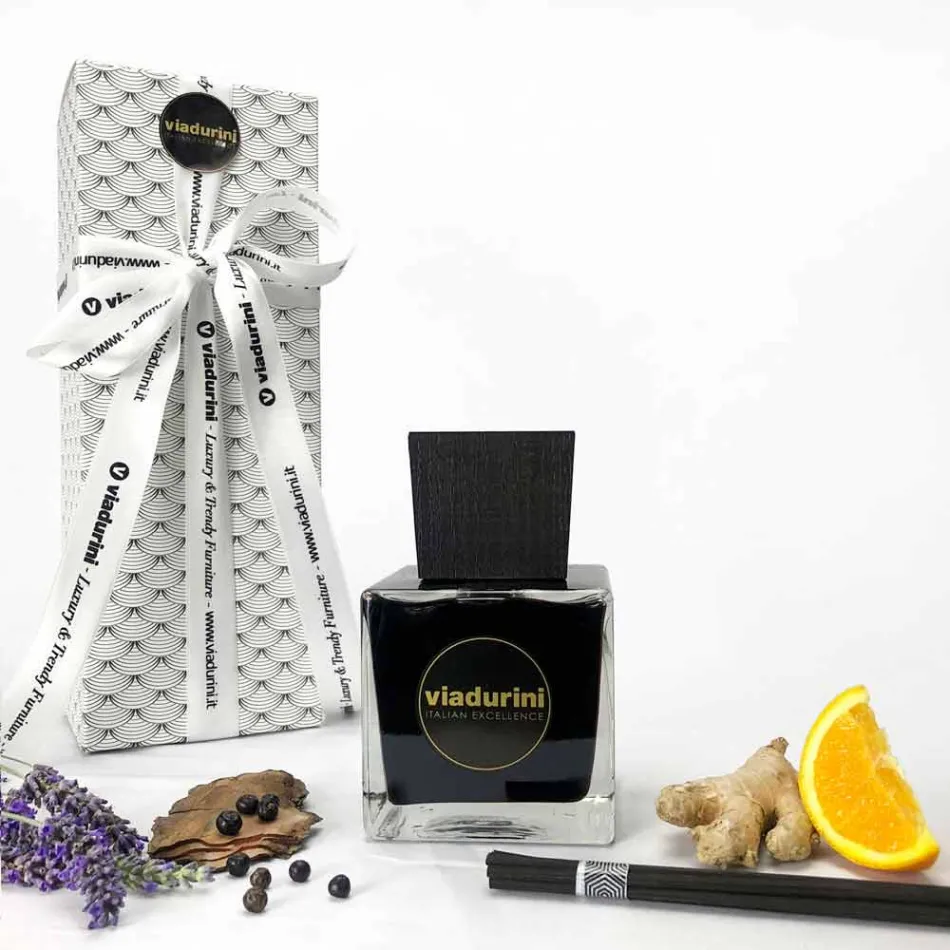 Home Fragrance Ginger Black Pepper 500 ml with Sticks - Viaduriniinblack Viadurini