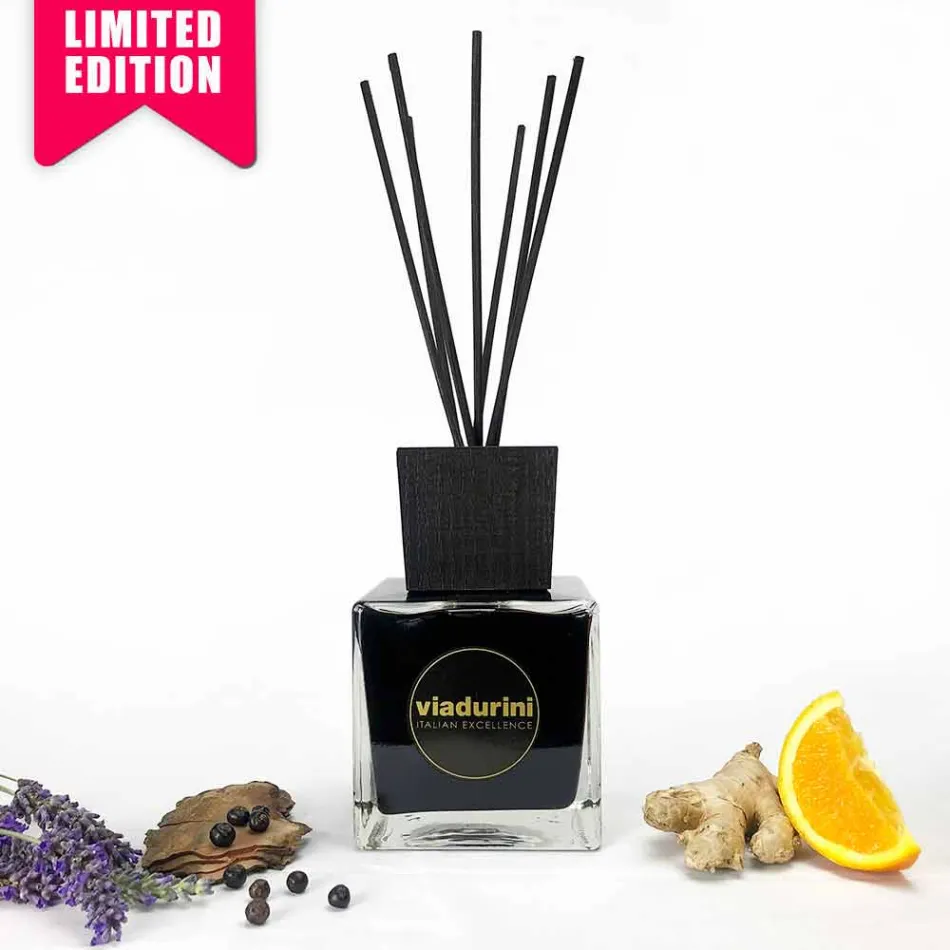 Home Fragrance Ginger Black Pepper 500 ml with Sticks - Viaduriniinblack Viadurini