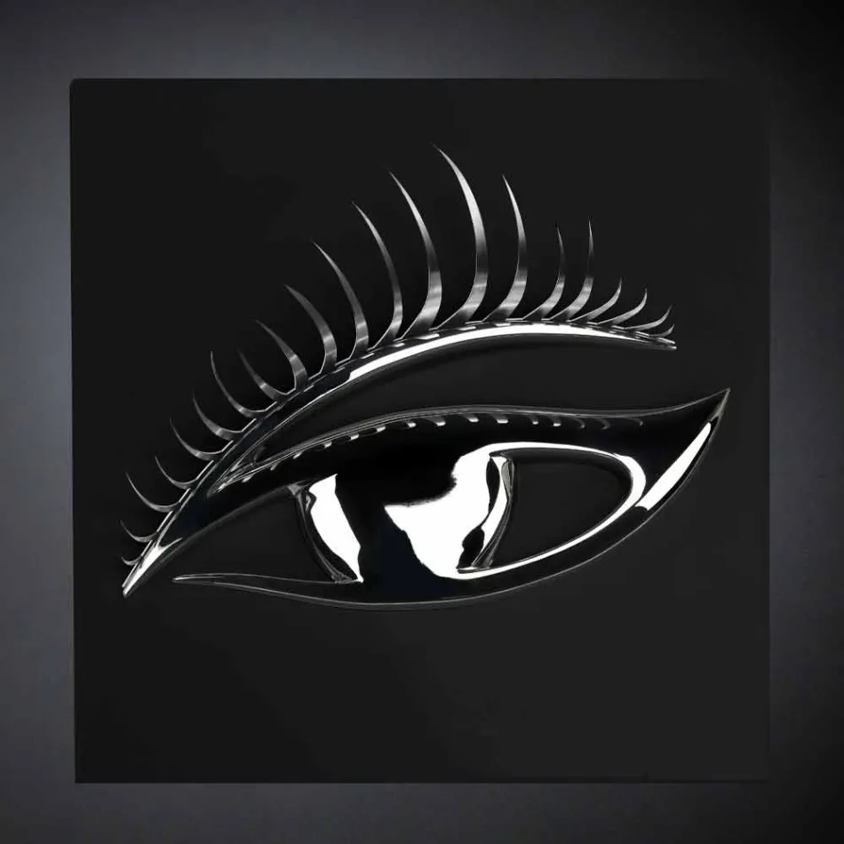 Modern Artisan Framework in Wood, Steel and Resin Made in Italy - Eye Viadurini