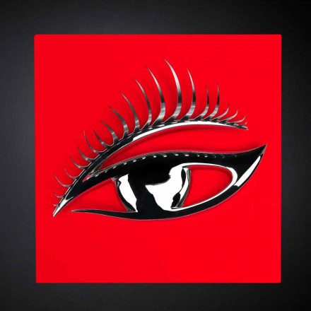 Modern Artisan Framework in Wood, Steel and Resin Made in Italy - Eye Viadurini