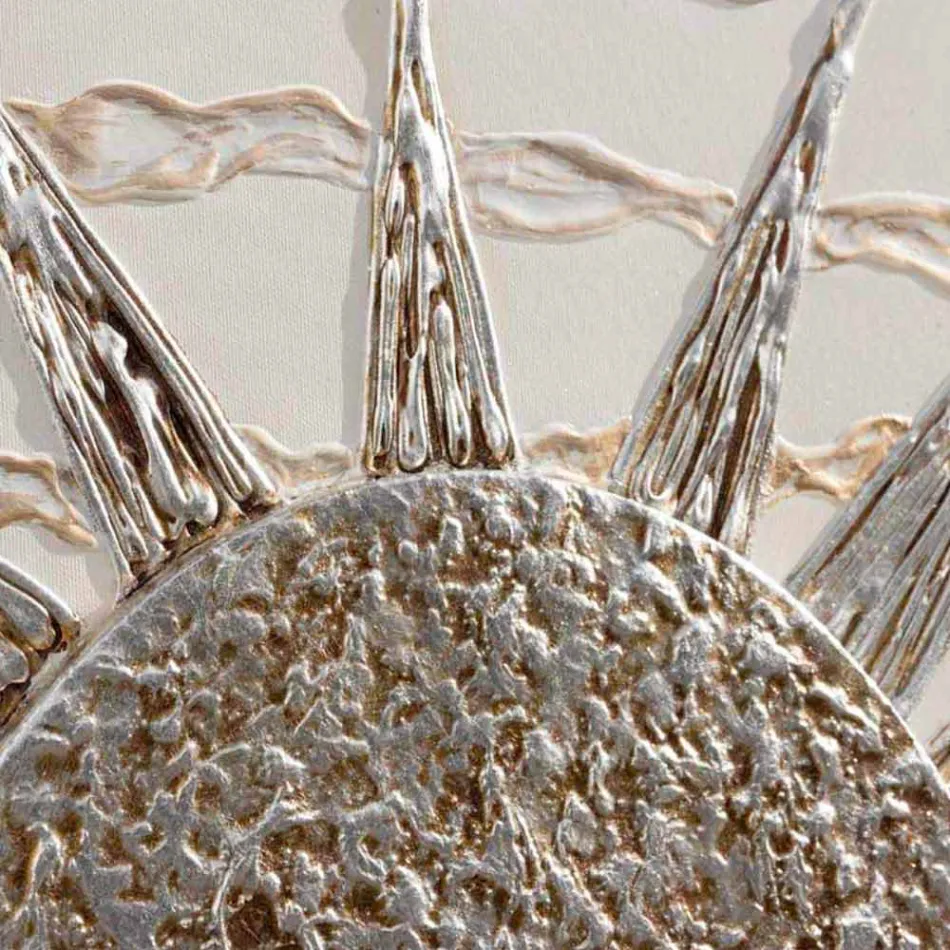 Modern painting with double-elle structure and details in Dan Resin Viadurini