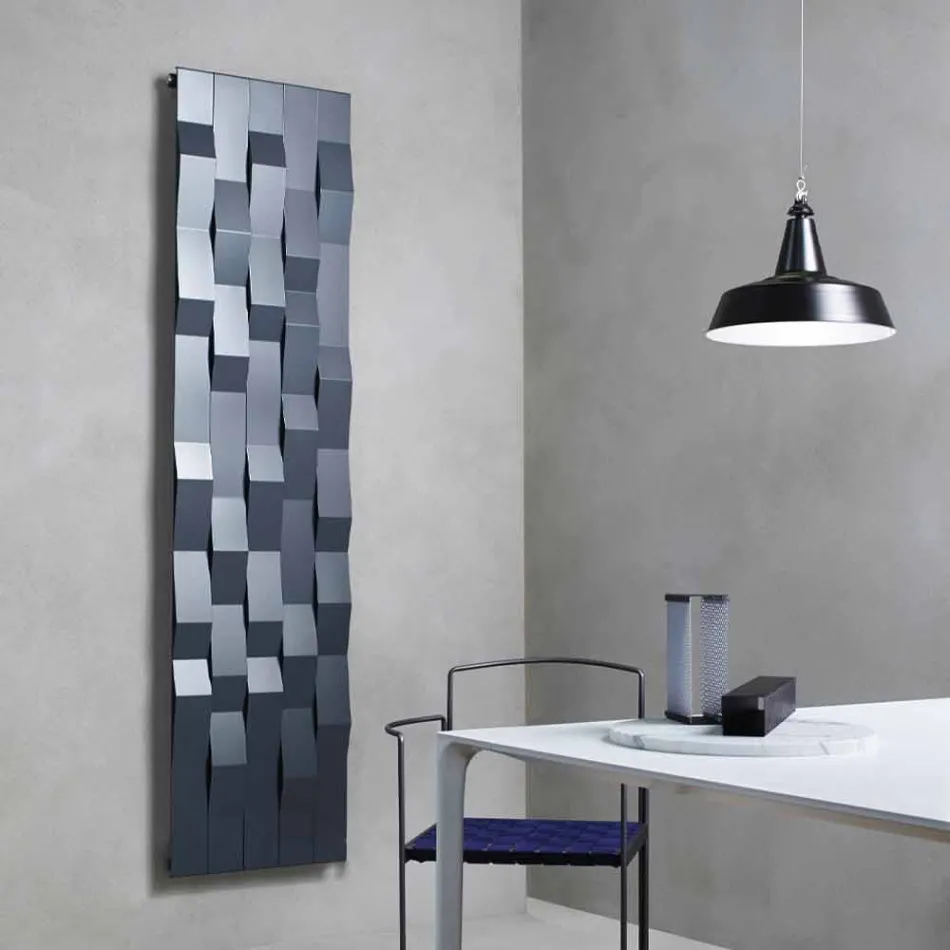 Modern Design Steel Wall Electric Radiator up to 1400 Watt - Stone Viadurini