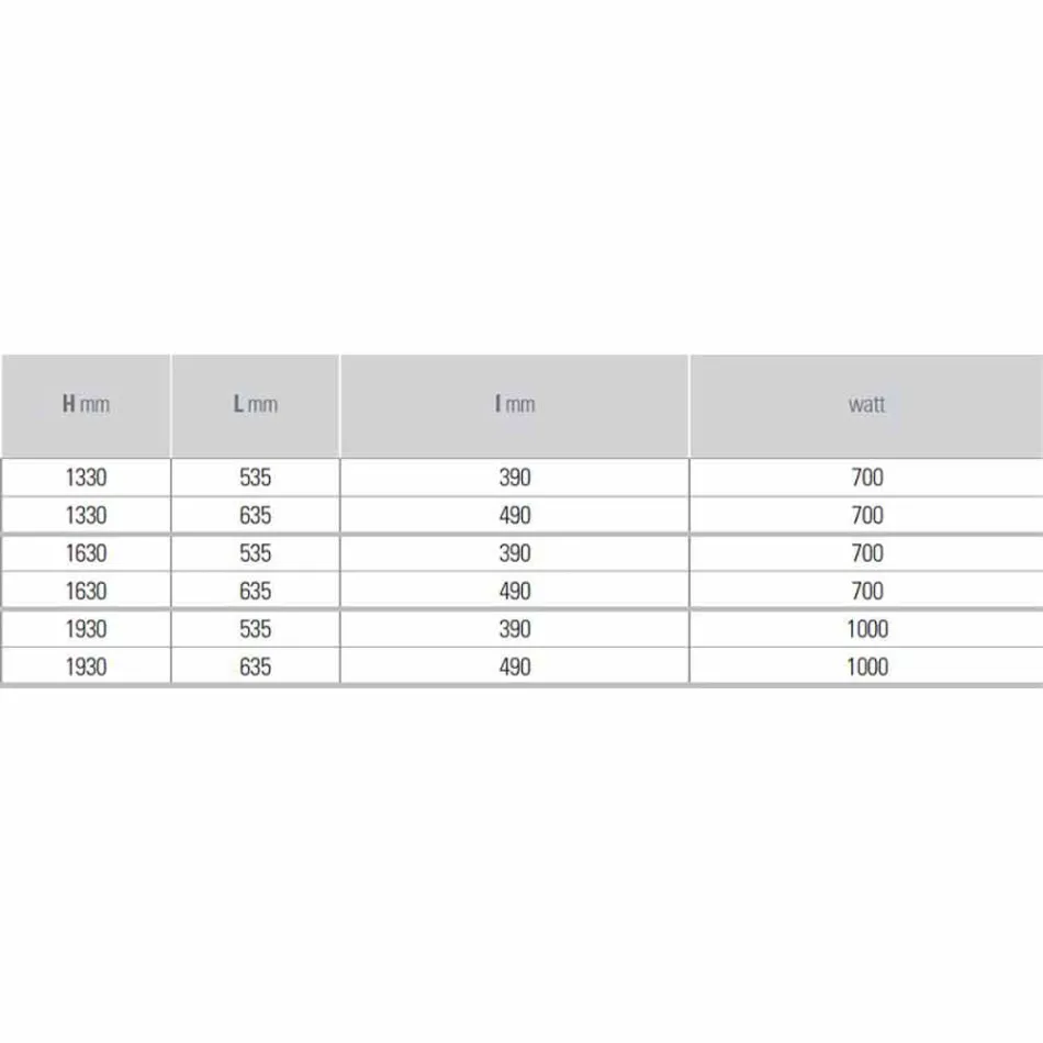 Vertical Electric Radiator in Modern Steel Design up to 1000 W - Cut Viadurini