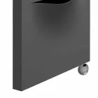 Vertical Electric Radiator in Modern Steel Design up to 1000 W - Cut Viadurini