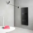 Vertical Electric Radiator in Modern Steel Design up to 1000 W - Cut Viadurini