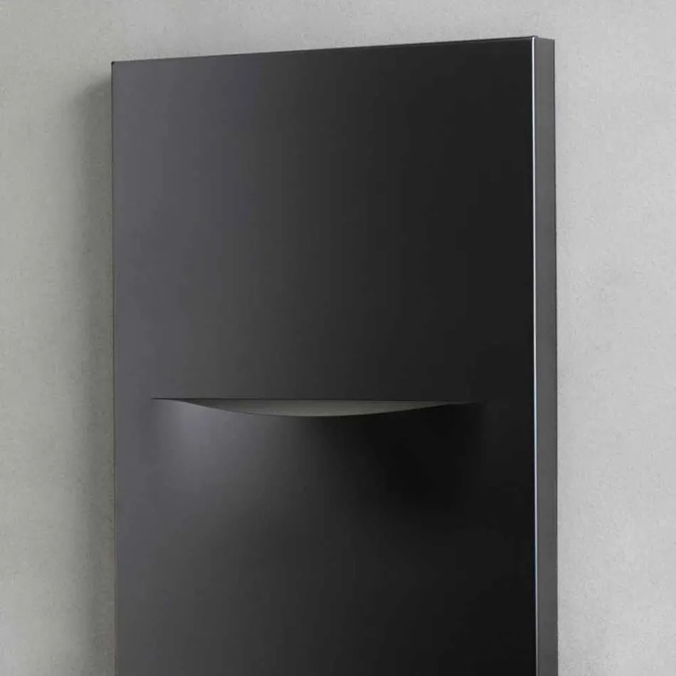 Vertical Electric Radiator in Modern Steel Design up to 1000 W - Cut Viadurini