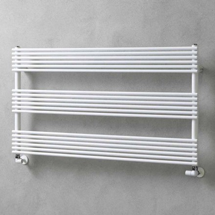 Horizontal Radiator Towel Warmer in Steel Design 750 W - Nibbio Viadurini
