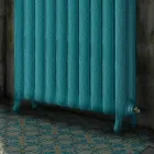 Cast iron hydraulic heat radiator decorated with Tiffany Scirocco H Viadurini