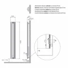 Radiator Design Aluminum Wall Radiator Hydraulic 250 Watt - Stilus Viadurini