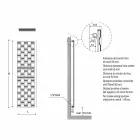 Modern Design Vertical Hydraulic Wall Radiator up to 898 Watt - Air Viadurini