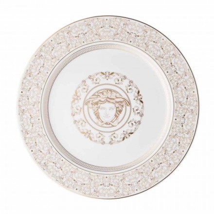 Rosenthal Versace Medusa Gala Porcelain design placeholder plate Viadurini