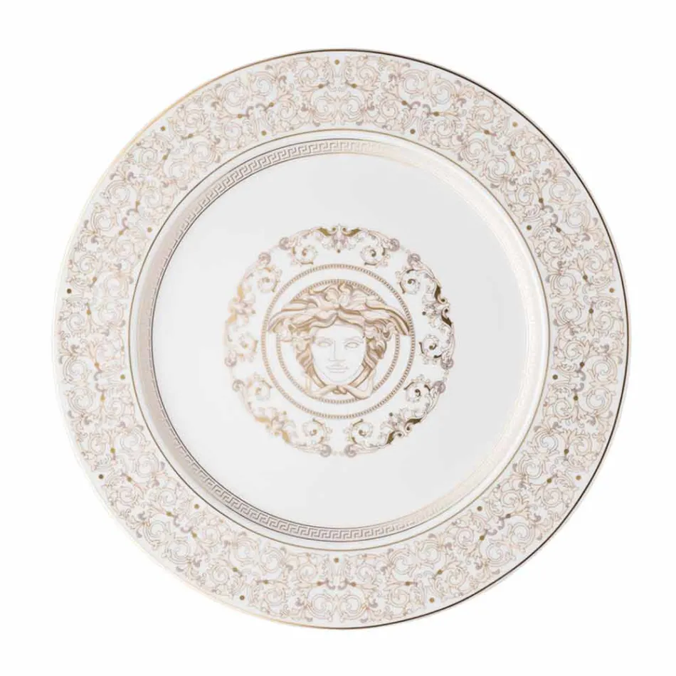 Rosenthal Versace Medusa Gala Porcelain design placeholder plate Viadurini