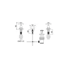 3 Hole Bidet Tap, Internal Delivery, in Vintage Brass – Klarisa Viadurini