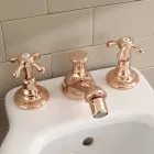 Vintage Design Bidet Tap in 3-Hole Brass Made in Italy - Klarisa Viadurini