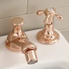 Vintage Design Bidet Tap in 3-Hole Brass Made in Italy - Klarisa Viadurini