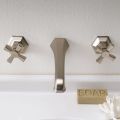VIntage Design Wall Mounted Basin Tap in Brass Made in Italy - Silvana