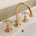 Vintage High Brass Basin Faucet 3 Holes Made in Italy - Klarisa
