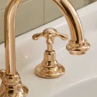 Vintage High Basin Tap in Brass 3 Holes Made in Italy - Klarisa Viadurini