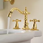 Vintage 3-Hole Bidet Tap in Vintage Brass Made in Italy - Ursula Viadurini