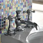 Vintage 3-Hole Brass Bidet Tap Made in Italy - Elisea Viadurini