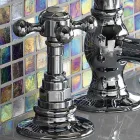 Vintage 3-Hole Brass Bidet Tap Made in Italy - Elisea Viadurini