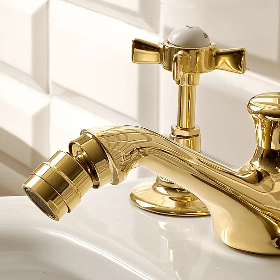 Vintage 3-Hole Bidet Tap in Brass Made in Italy – Katerina Viadurini