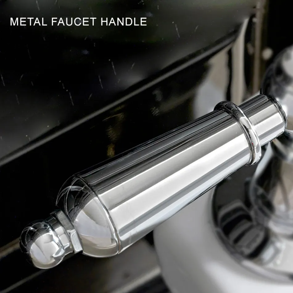 Classic Single Hole Bidet Tap with Handcrafted Brass Levers - Noriana Viadurini