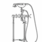 Classic Tap for Bathtub on Brass Columns Made in Italy - Enriko Viadurini