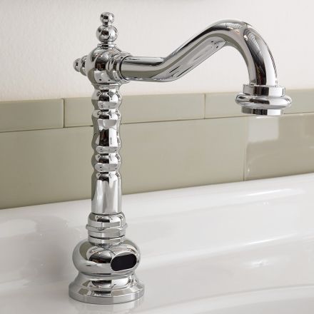 Single Hole Electronic Sink Tap Classic Style in Brass - Noriana Viadurini