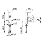 Single Lever Basin Mixer Tap Brass Round Design - Antilio Viadurini