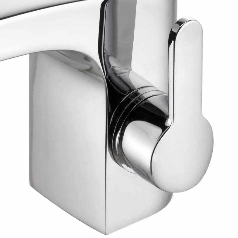 Modern Chrome Metal Bathroom Sink Faucet Without Drain - Gonzo Viadurini