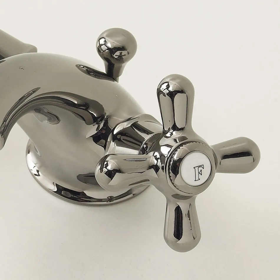 Single Hole Brass Bidet Tap with Classic Style Waste - Ercolina Viadurini