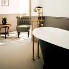 Classic Brass Bathtub Faucet Made in Italy - Riko Viadurini