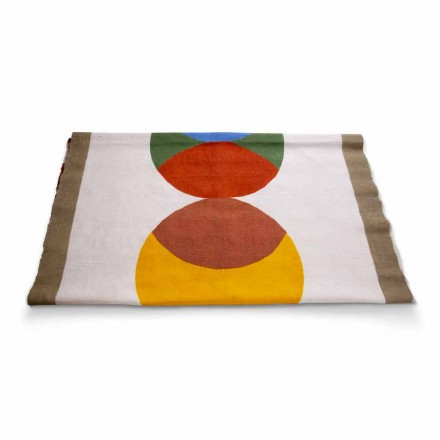 Hand Painted Italian Hemp Runner One Piece - Brands Viadurini