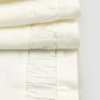 Runner in Natural White Heavy Linen with Italian Luxury Embossing - Limao Viadurini