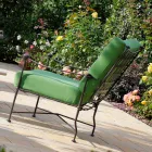 Artisan Outdoor Living Room in Iron Graphite Finish Made in Italy - Lietta Viadurini