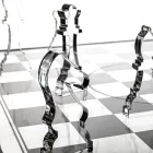 Designer Plexiglass Chessboard and Checkers Set with Drawer Made in Italy - Elora Viadurini