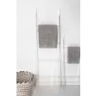Towel Holder Ladder in Transparent Plexiglass Design 2 Heights - Dryers Viadurini