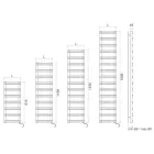 Electric Towel Warmer in Carbon Steel - Praline Viadurini