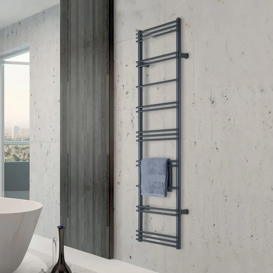 Electric Steel Towel Warmer Made in Italy - Ananas Viadurini
