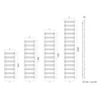 Praline Carbon Steel Hydraulic Towel Warmer Viadurini