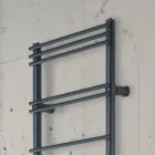 Steel Towel Warmer with Hydraulic System Made in Italy - Ananas Viadurini