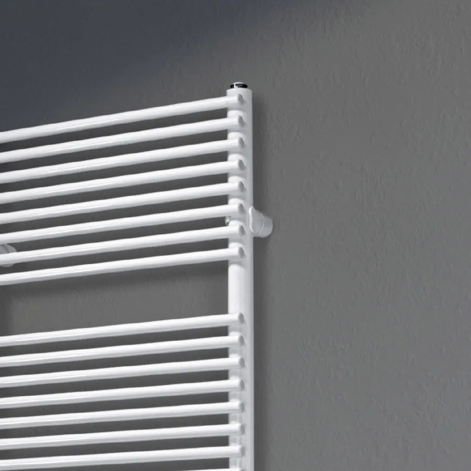 Towel Warmer with Mixed System and Steel Structure Made in Italy - Sciroppo Viadurini