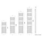 Towel Warmer with Mixed System and Steel Structure Made in Italy - Sciroppo Viadurini