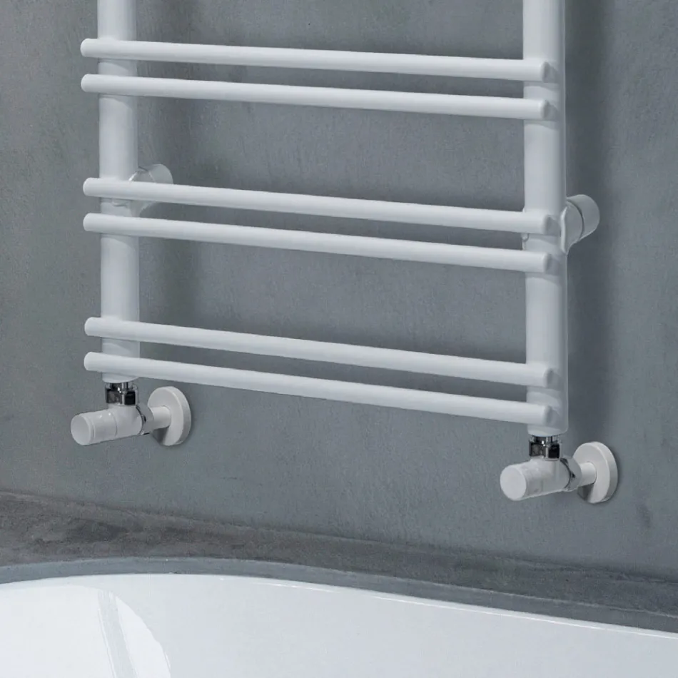Praline Carbon Steel Mixed System Towel Warmer Viadurini
